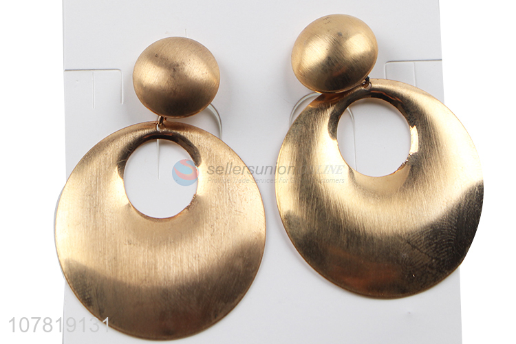 New product chunky metal earrings geometric statement jewellery