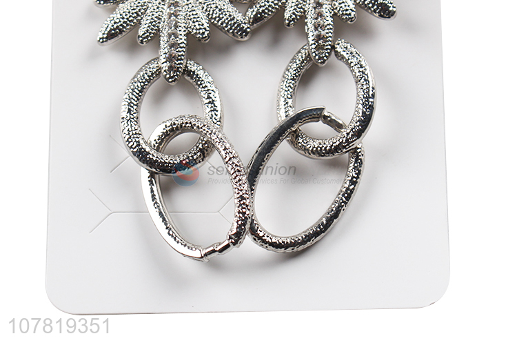 New design high-end luxury diamond-encrusted exaggerated earrings