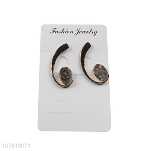 Fashionable natural abalone shell earrings personalized women jewelry