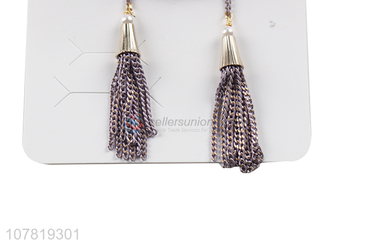 Popular product long tassel chain earrings creative ladies earrings