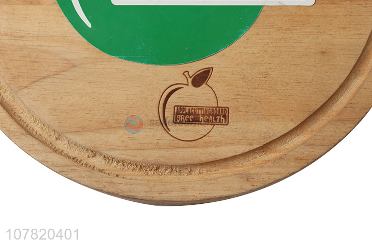 Wholesale kitchen natural round wooden cutting board chopping blocl