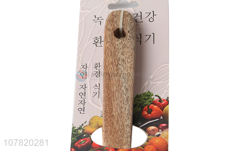 Good quality kitchen utensils organic wooden cooking spoon spatula