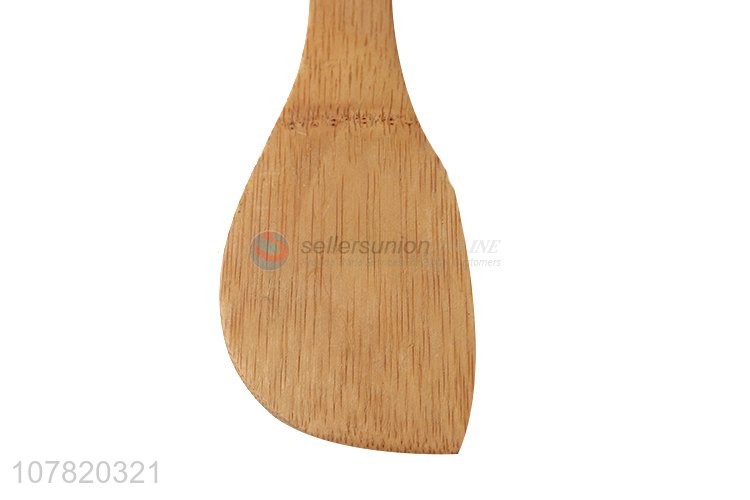 Cheap wholesale cookware non-stick wooden turner with long handle