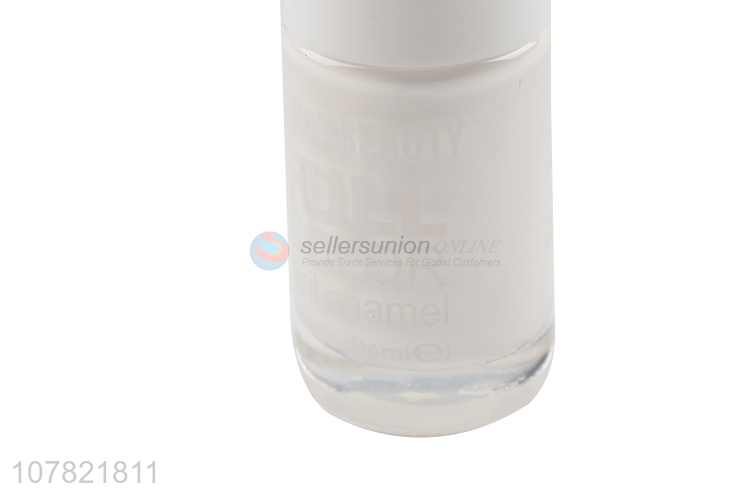 New style white 16ml nail polish for nail decoration