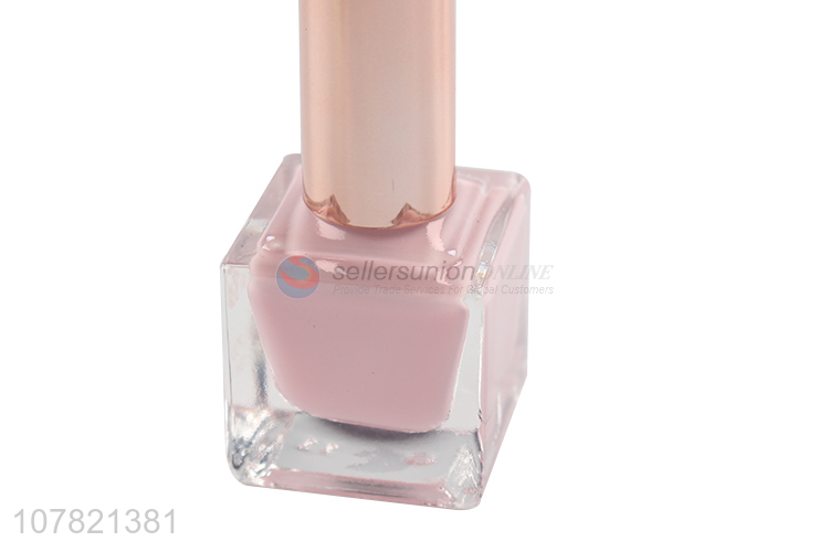 Wholesale cheap price pink 16ml women nail polish