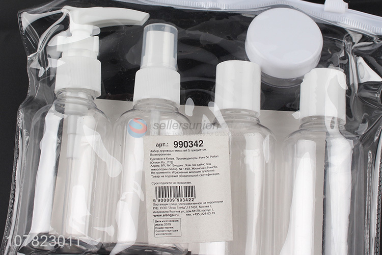 Customized travel bottle kit spray bottle shampoo lotion cream bottle