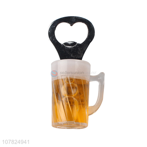 New style beer cup shape magnet bottle opener for household