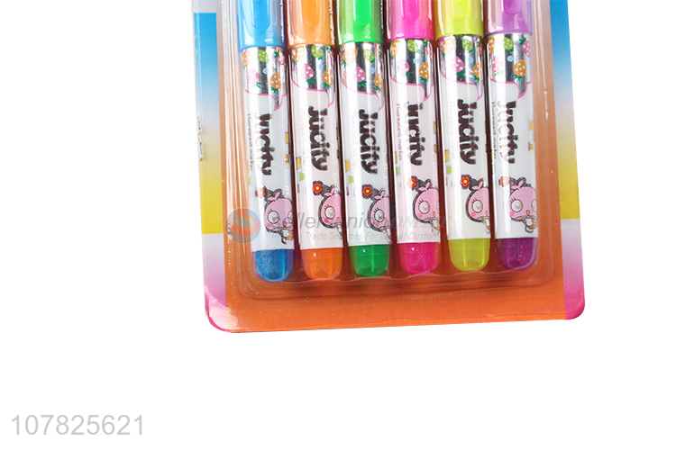 High quality color brush highlighter pen set for children