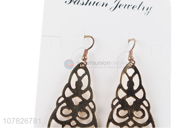 Fashion Boho Ethnic Hollow Dangle Earrings Hook Earring