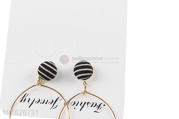 Wholesale Big Drop Hoop Stud Earring Fashion Jewelry