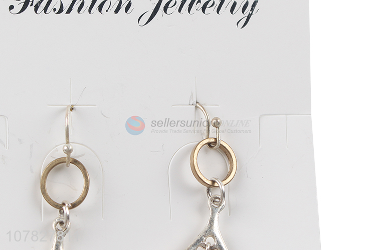 Popular Hollow Drop Pendant Earrings Women Dangle Earrings