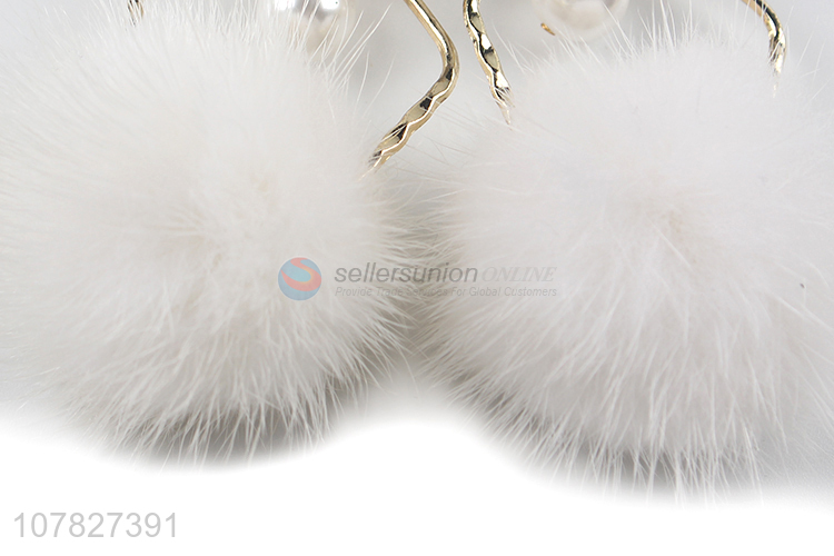 Best Price Fashion Pompon Pendant Earring Ladies Jewelry