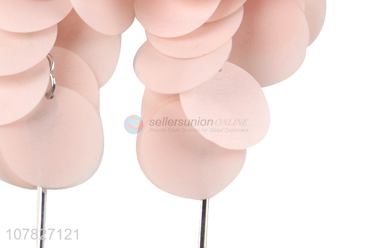 Promotional Round Plastic Sheets Pendant Earring For Ladies