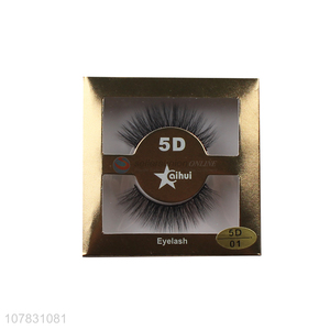 High quality 3D 5D false eyelashes for ladies soft lined eyelashes