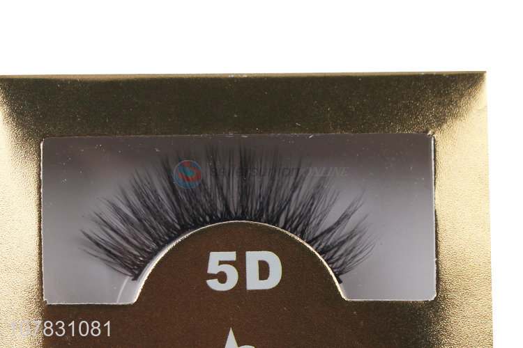 High quality 3D 5D false eyelashes for ladies soft lined eyelashes