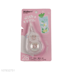 Wholesale transparent color plastic correction tape for students