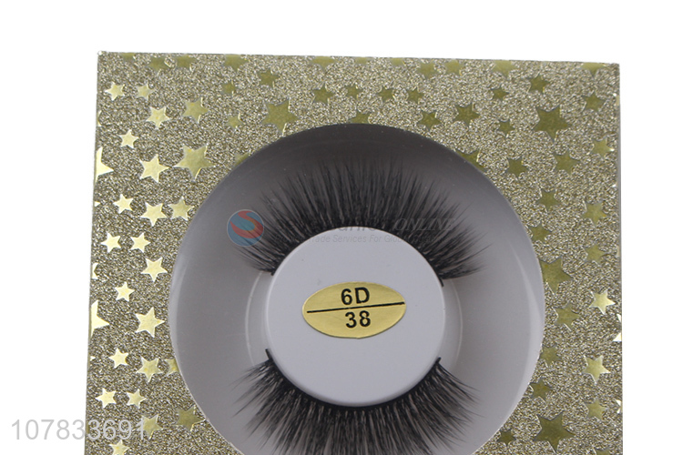 New product 6D false mink eyelashes natural soft silk eyelashes