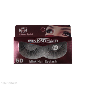 Popular product 5D mink eyelashes synthetical glitter faux eyelashes