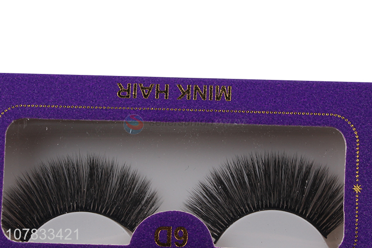 Latest product 6D bushy fur eyelashes chemical fiber mink lashes