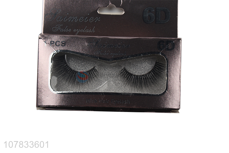 Hot products 6D mink eyelashes synthetical glitter faux eyelashes