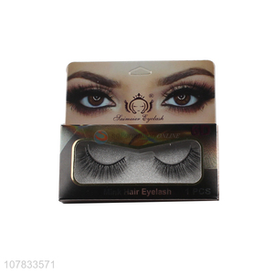 Popular product natural glitter false eyelashes faux eyelashes