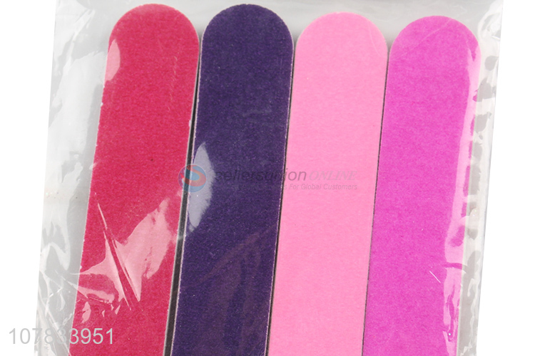 Good Sale 4 Pieces Colorful Nail Polish Nail File Set