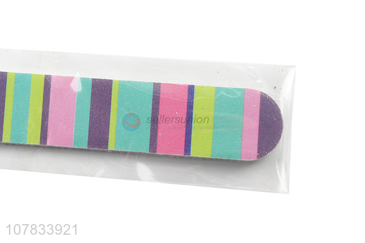 Top Quality Double Sided Colorful Nail File Wholesale