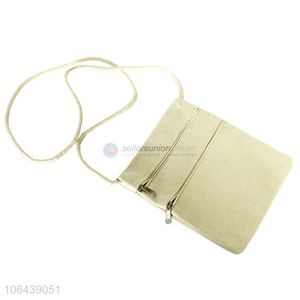 Yiwu wholesale beige canvas messenger bag with zipper