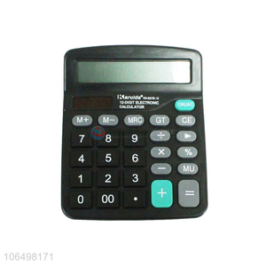 Factory price 12 digits electronic calculator old style solar calculator