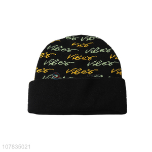 New arrival fashionable men women jacquard knitting hat winter beanies