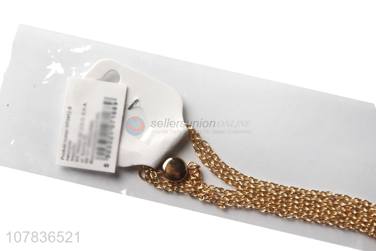 Factory supply gold women jewelry necklace wholesale