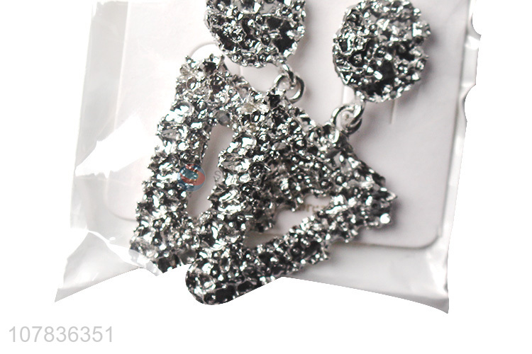 Creative design fashion silver women earrings for decoration