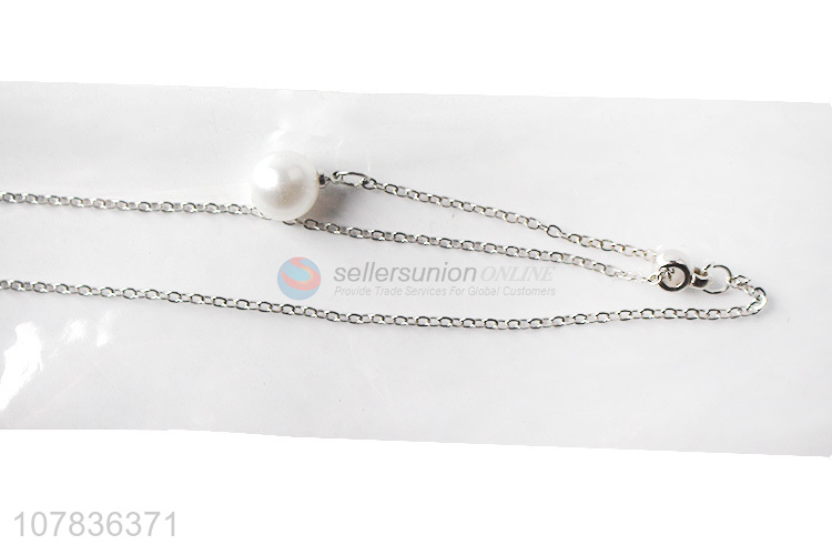 Latest product stainless steel silver necklace for sale