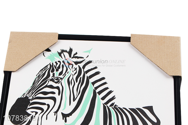 China suppliers zebra oil painting for home wall decoration