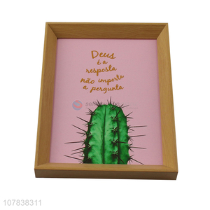 China manufacturer cactus painting for wall art decoration