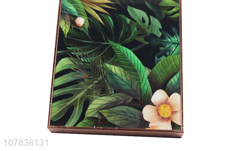 Hot sale cheap green plant oil painting for room decoration