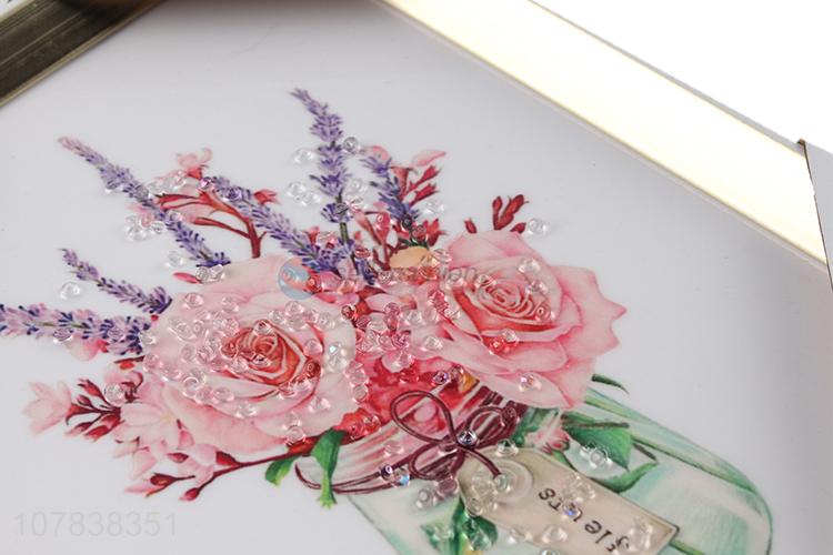 China wholesale creative printing flower painting for hotel decoration