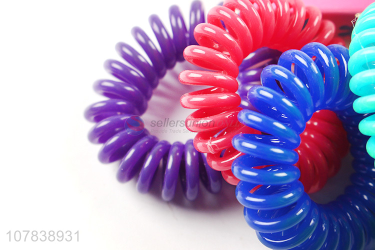 Latest Colorful Coil Hair Ties Fashion Hair Ring Hair Band