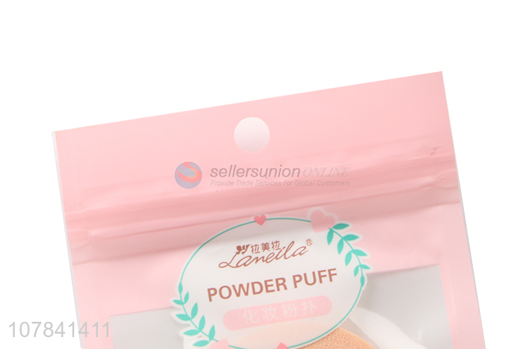 New pink round sponge powder puff makeup powder puff