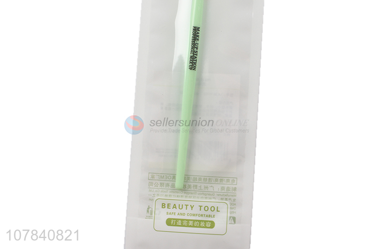 Factory direct green plastic lip brush universal makeup brush