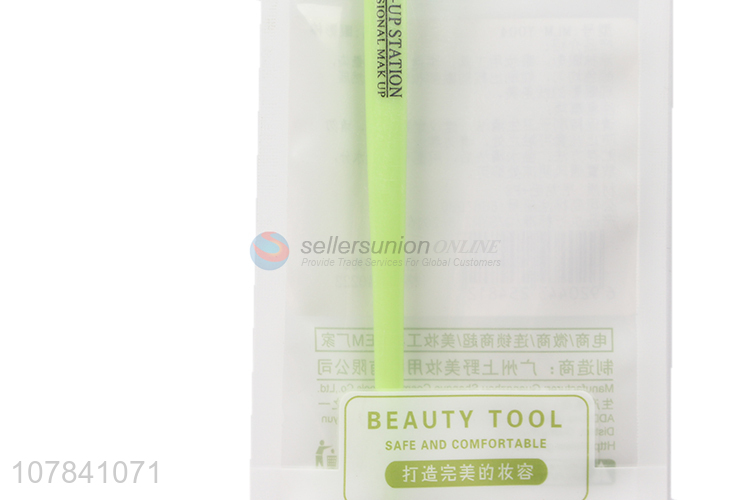 New green round head eye brush lady beauty tool brush