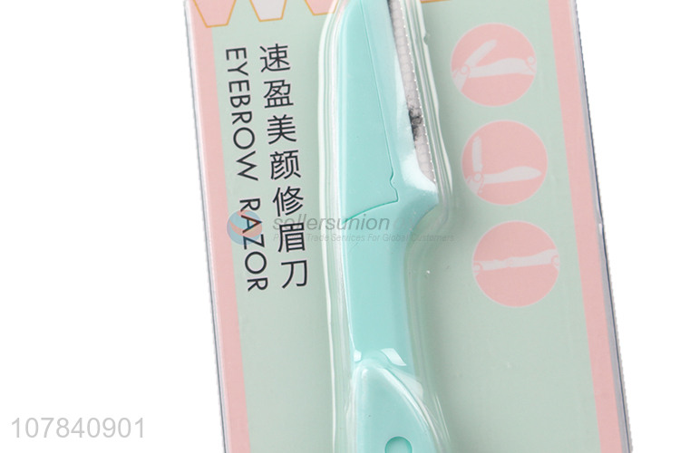 Yiwu wholesale plastic handle multifunctional eyebrow cutter