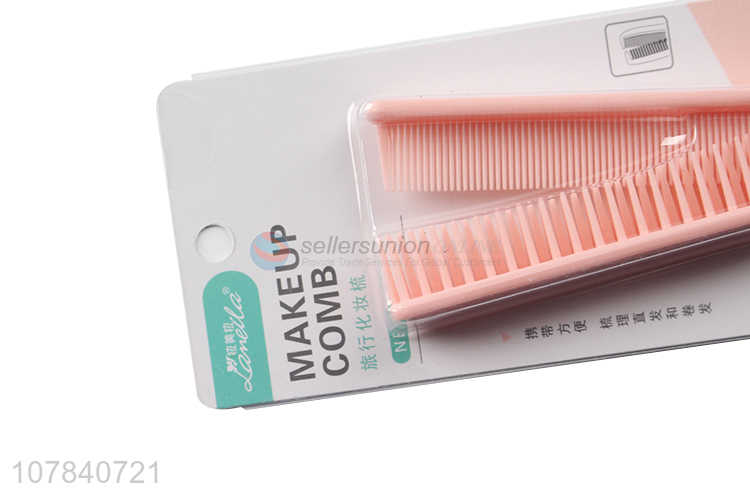 New arrival pink folding comb travel portable comb