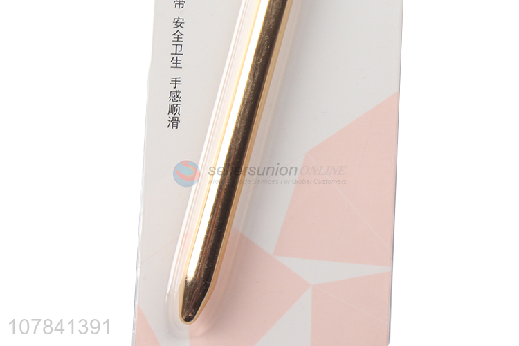 Factory direct sale golden aluminum tube lip brush for women
