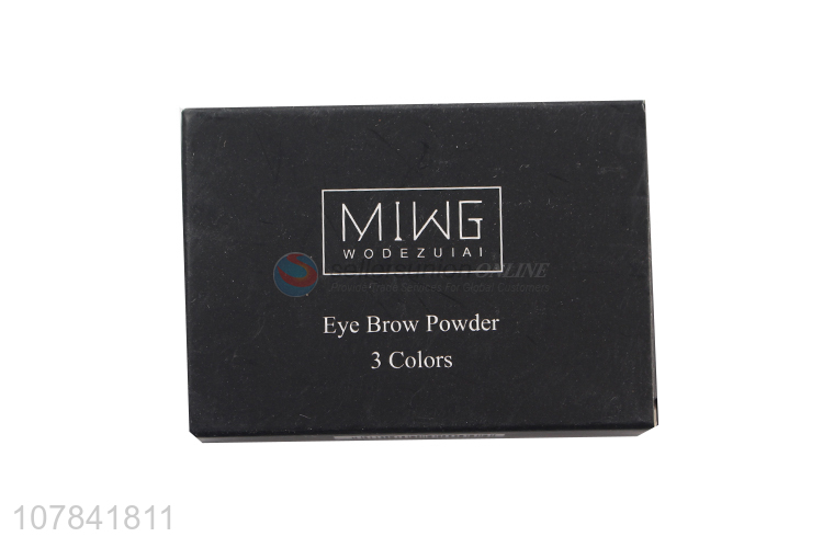 China Factory Pressed Long Lasting 3 Colour Eye Brow Powder