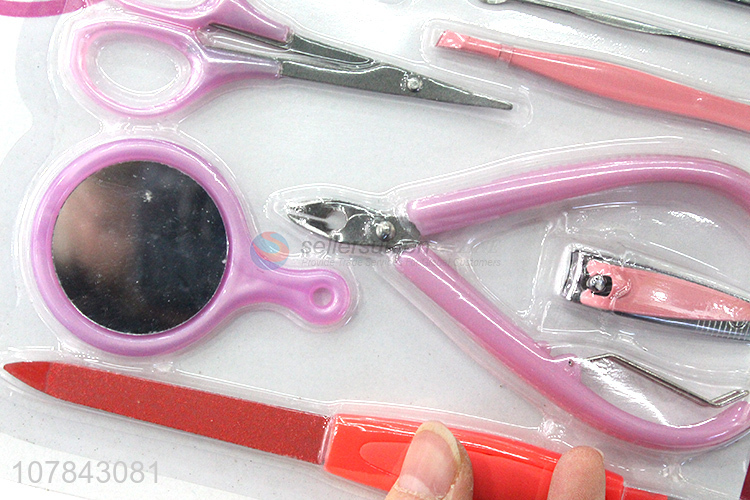 Wholesale vendor beauty tools with nail scissors pimple pin mirror