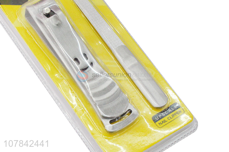 Hot selling professional stainless steel nail clipper and nail file set