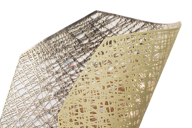 High quality champagne geometric octagon home insulate placemat