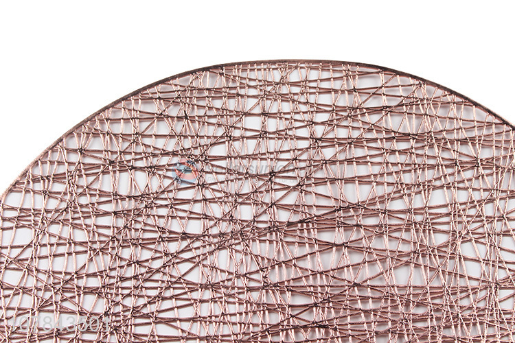 Good wholesale price rose gold round bowl mat insulate placemat
