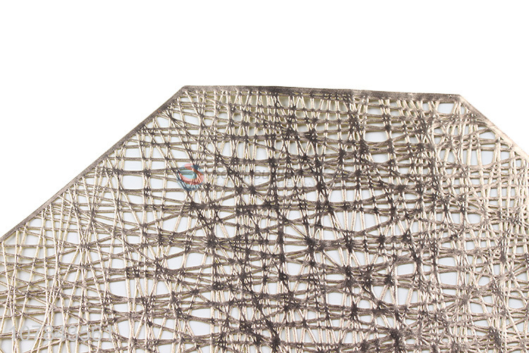 High quality champagne geometric octagon home insulate placemat